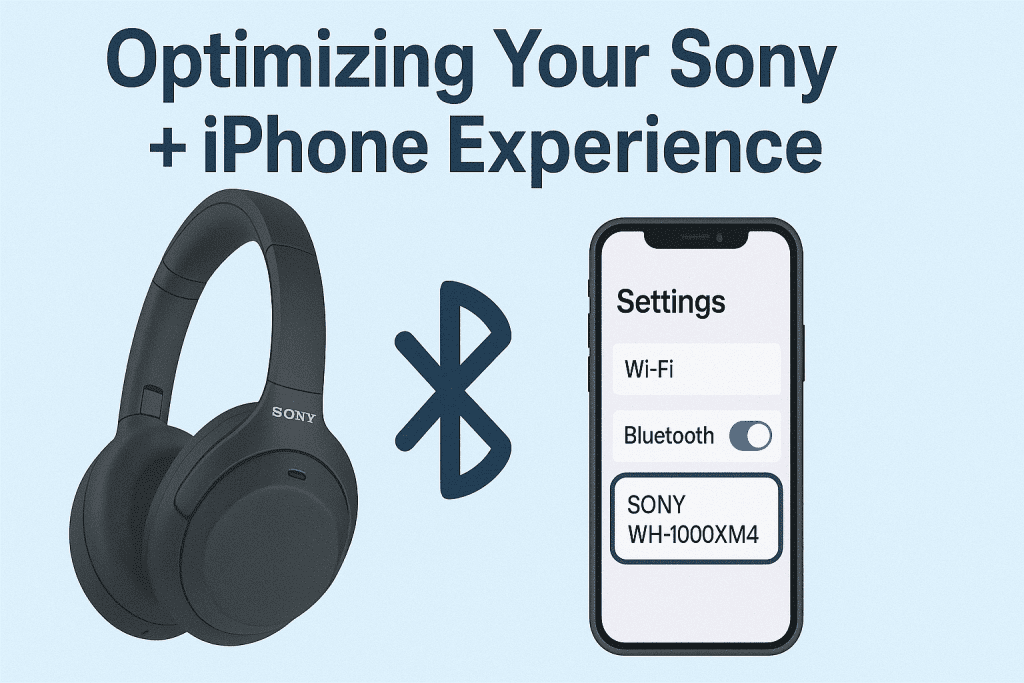 how to connect sony headphones to iphone