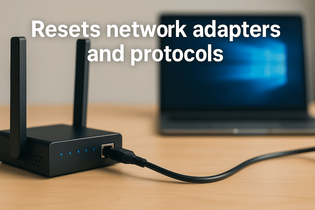 how to reset network settings in windows