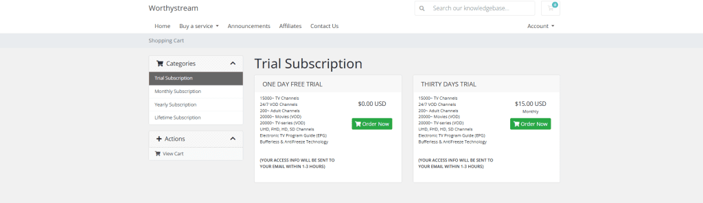 iptv free trial
